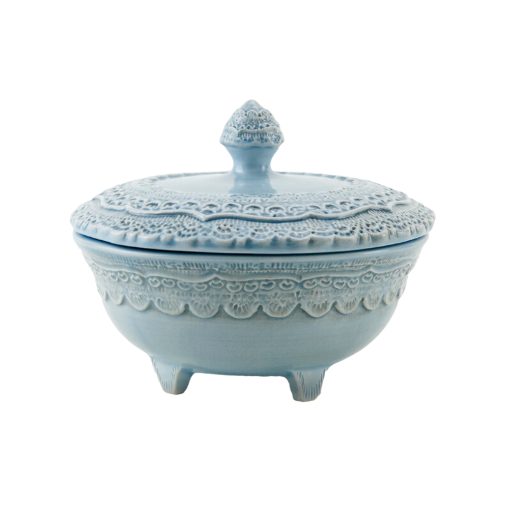 Arte Italica Finezza cream petite covered dish – Italian-crafted ceramic for buffet or treats