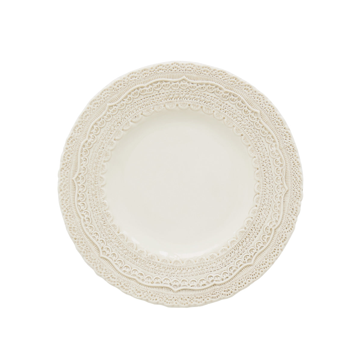 Arte Italica Finezza cream salad plate – handcrafted Italian ceramic dinnerware for everyday elegance