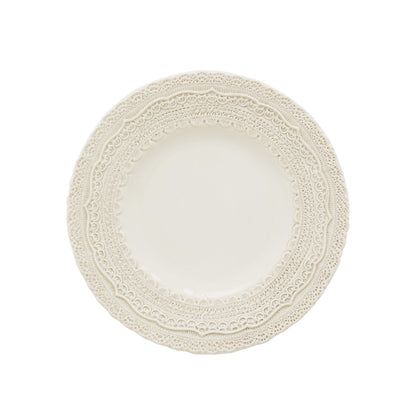 Arte Italica Finezza cream salad plate – handcrafted Italian ceramic dinnerware for everyday elegance