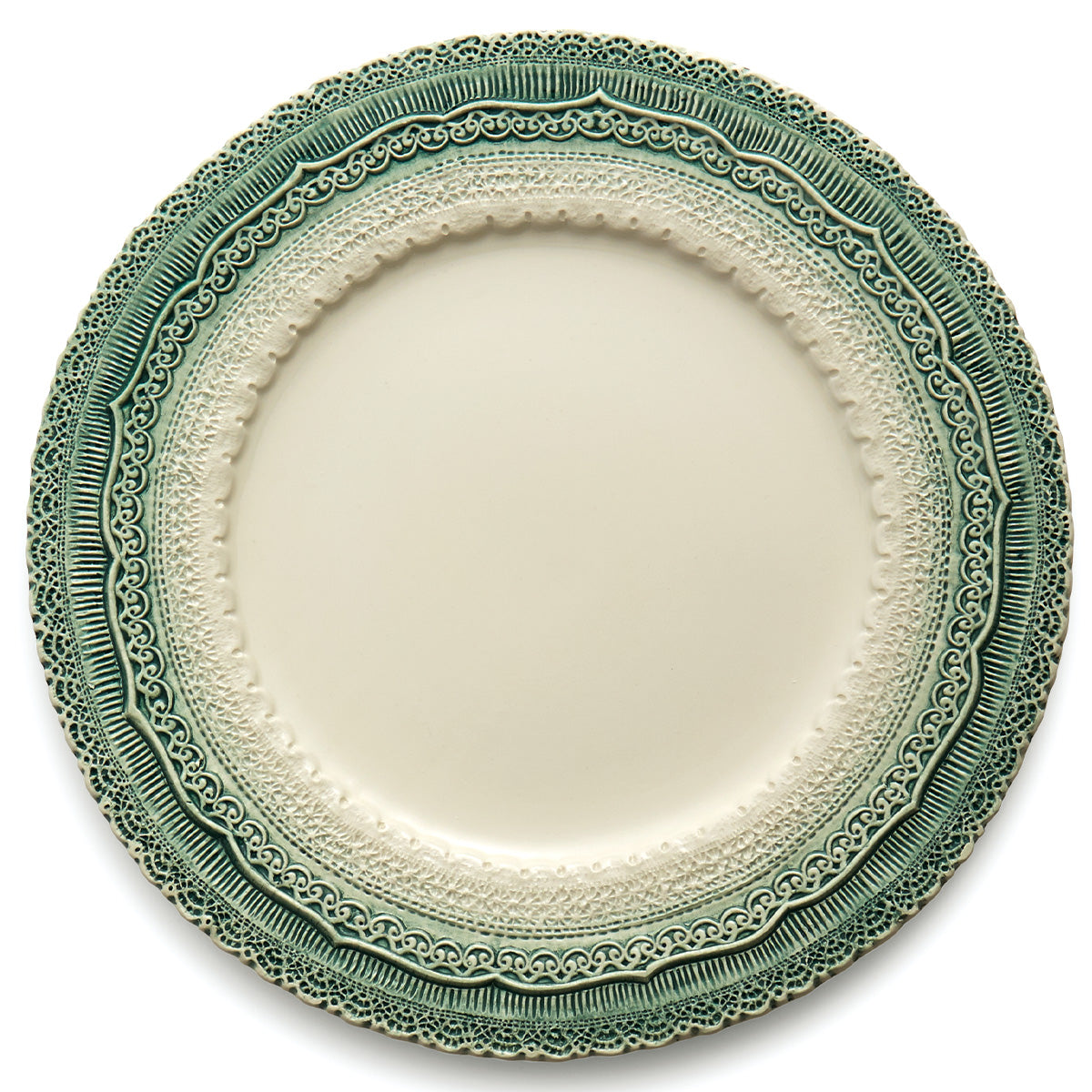 Arte Italica Finezza green ceramic charger plate – elegant Italian dinnerware for timeless table settings