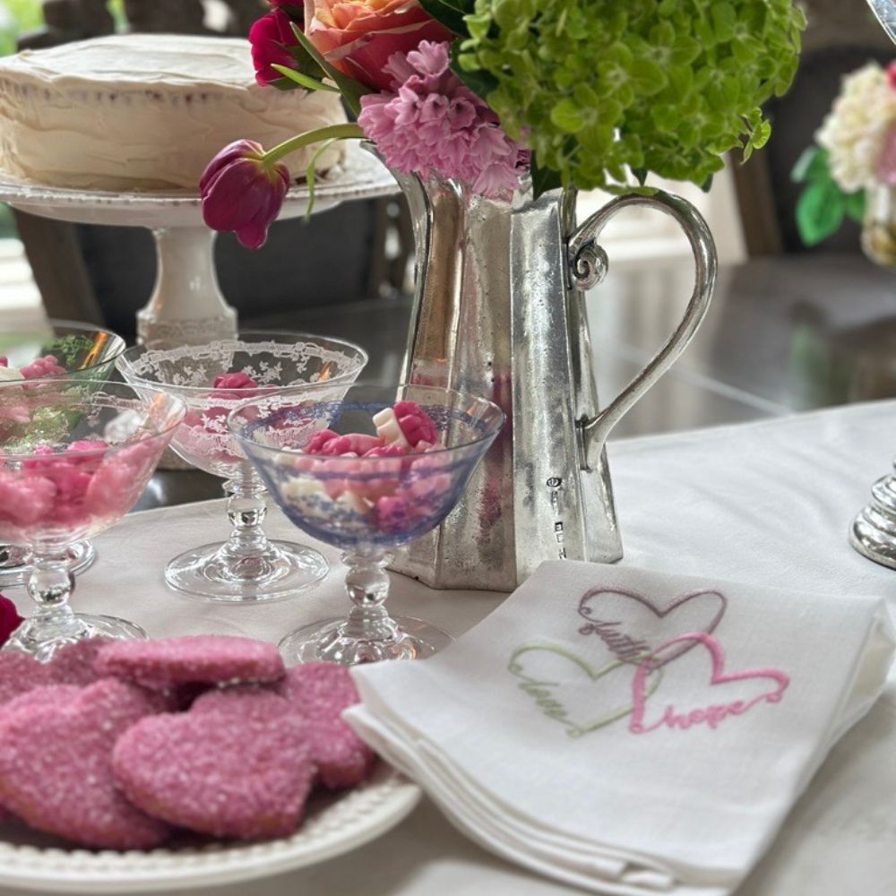 Heart Trio Linen Towel - New