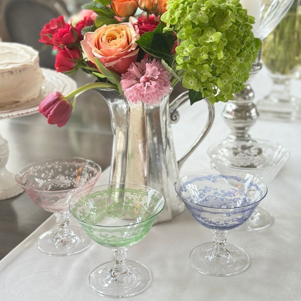 Vintage Tall Scalloped Pitcher