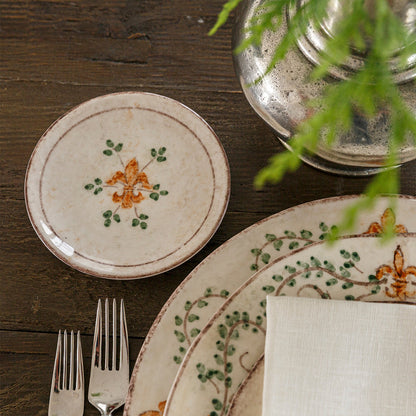 Arte Italica Italian ceramic Medici bread and canapé plate Renaissance inspired