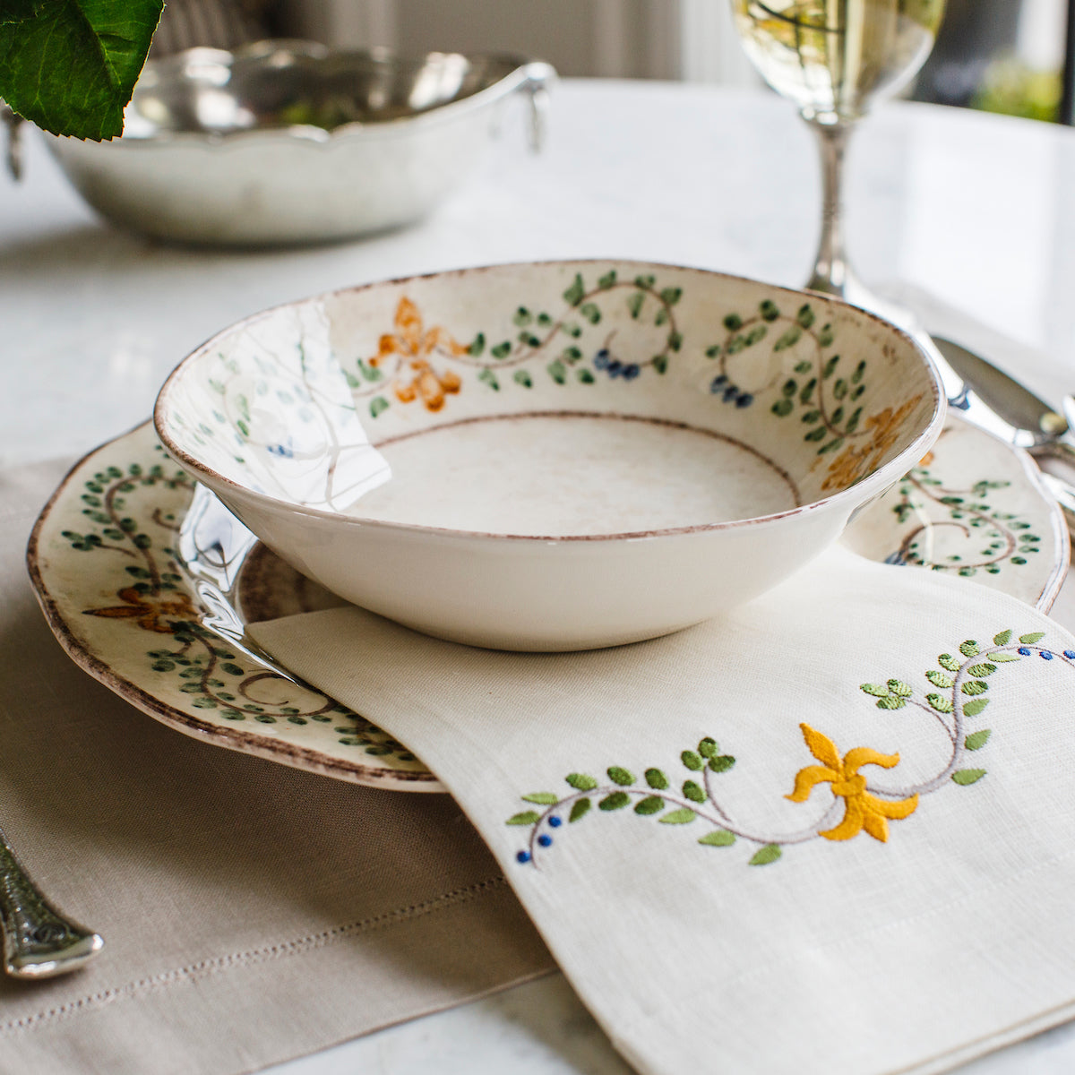 Arte Italica Italian ceramic Medici pasta and soup bowl