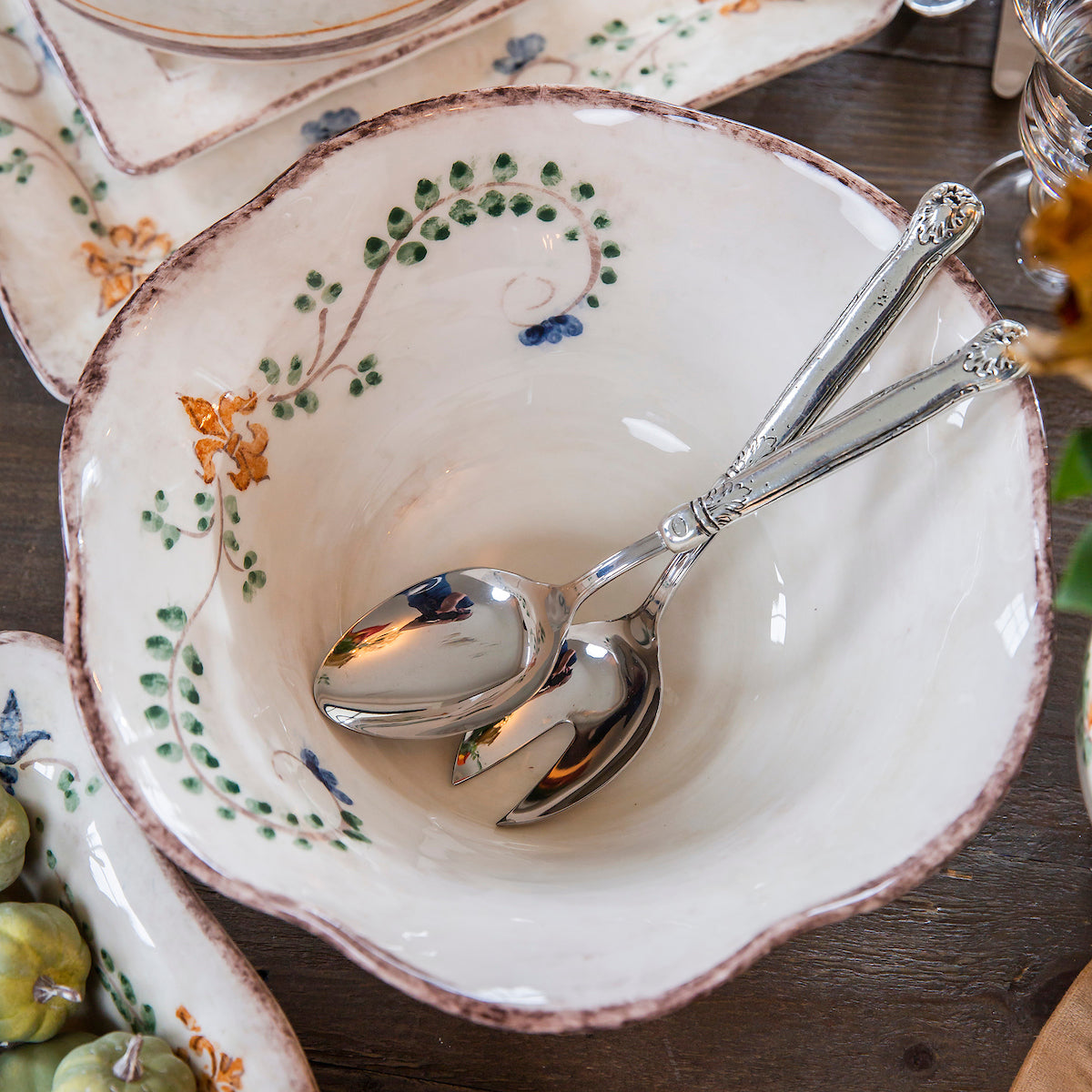 Arte Italica Italian ceramic Medici salad bowl