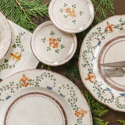 Arte Italica Italian ceramic Medici bread and canapé plate Renaissance inspired