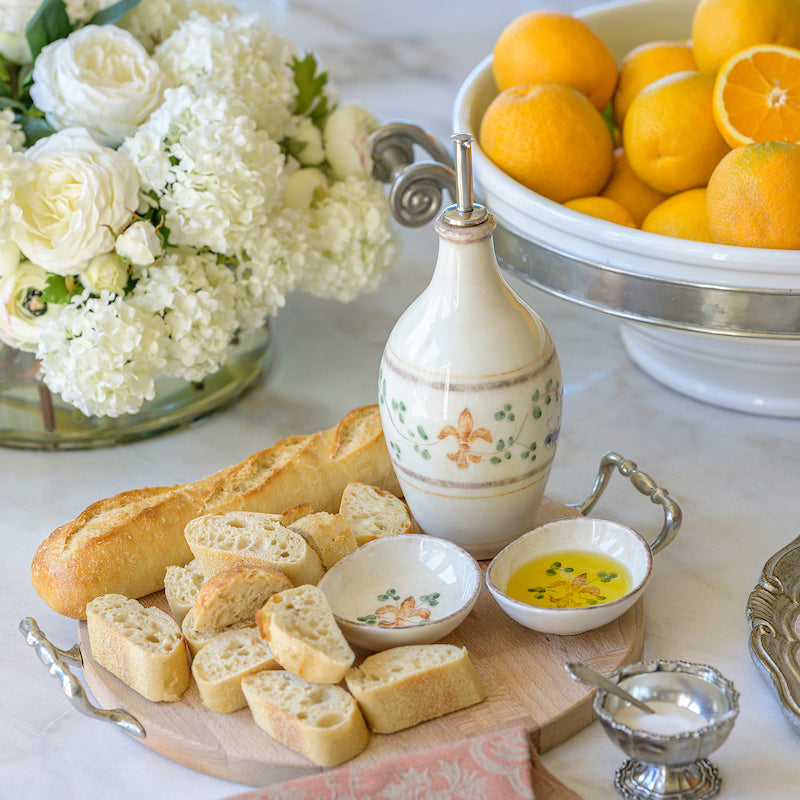 Arte Italica Italian ceramic Medici olive oil bottle