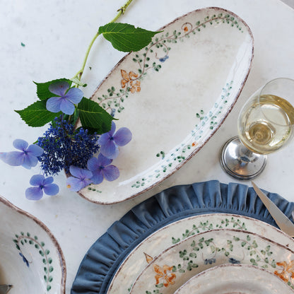 Arte Italica Italian ceramic Medici oval serving platter hand painted