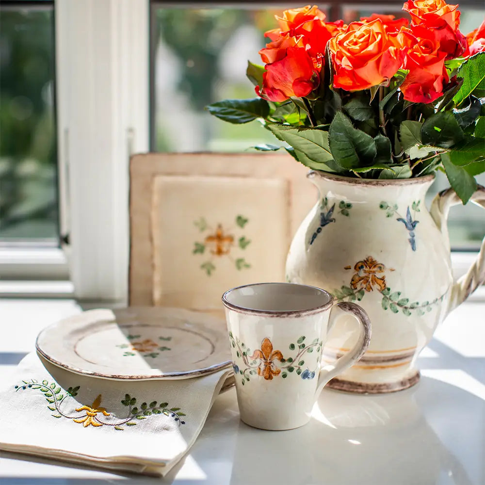 Arte Italica small Italian ceramic Medici pitcher