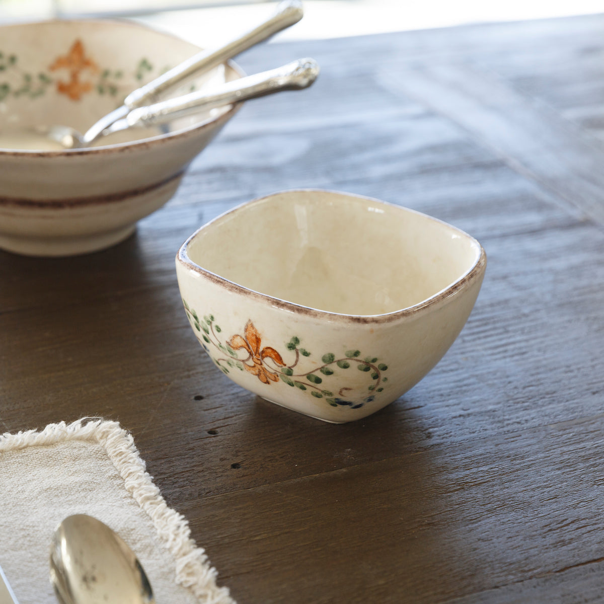 Arte Italica square Italian ceramic Medici bowl