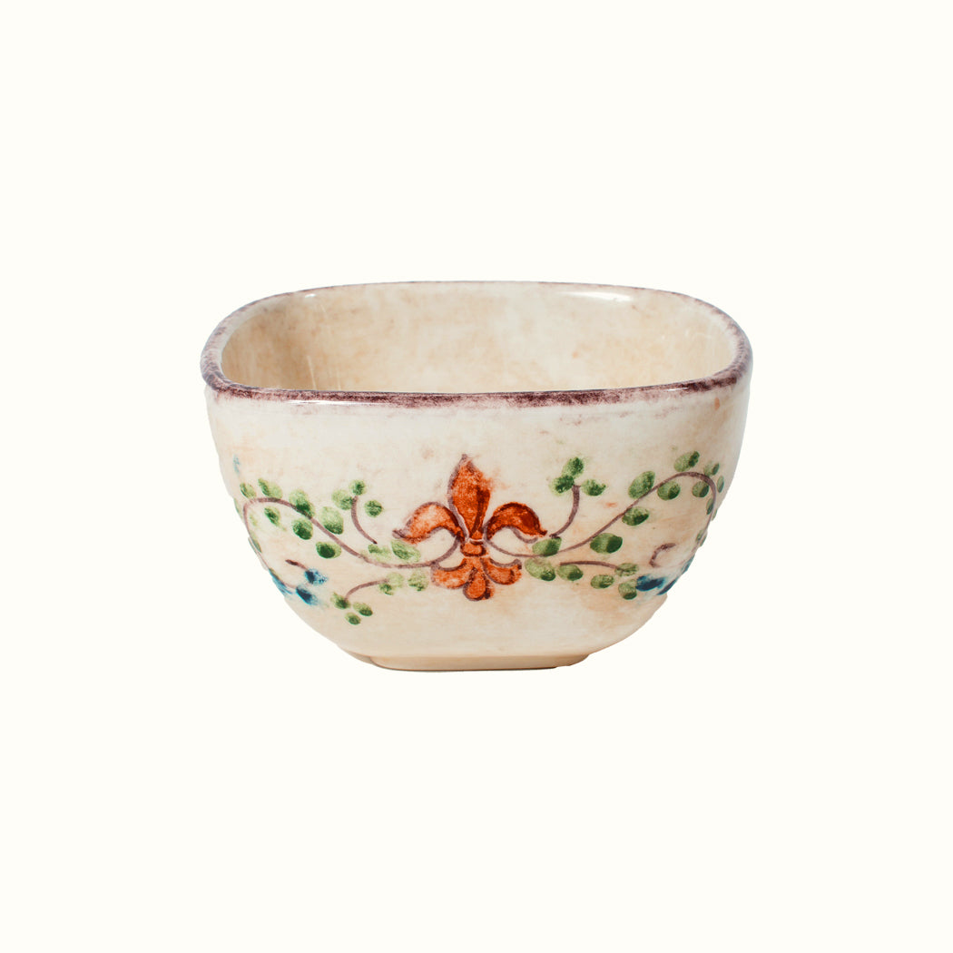 Arte Italica square Italian ceramic Medici bowl
