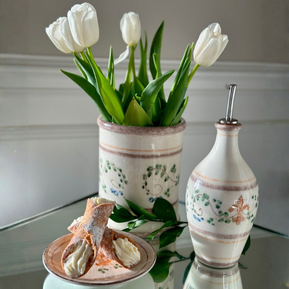 Medici Utensil Holder - Hand Painted Italian Ceramic Vase | Arte