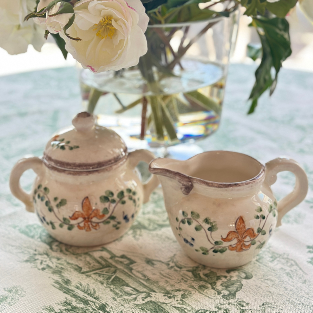 Arte Italica Medici handpainted  Italian Ceramic Sugar Bowl