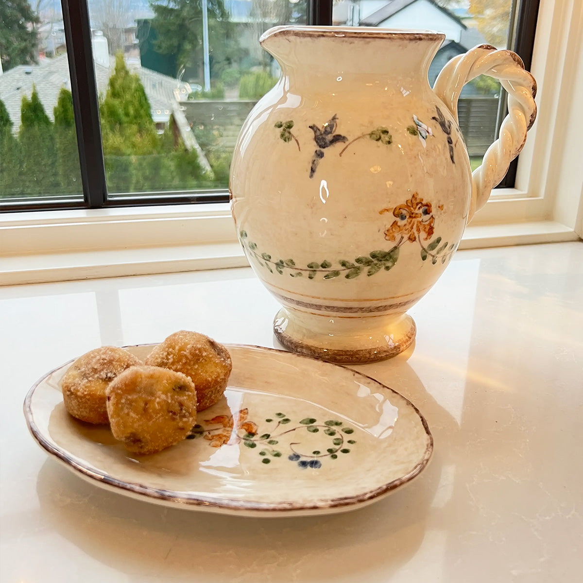 Arte Italica small Italian ceramic Medici oval dish