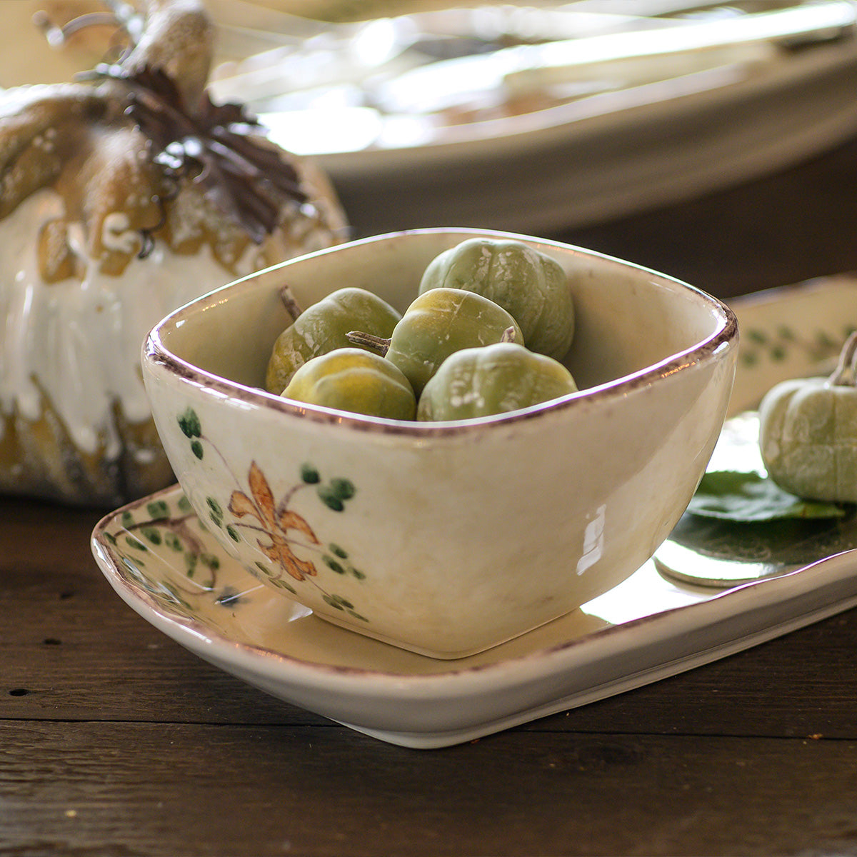 Arte Italica square Italian ceramic Medici bowl