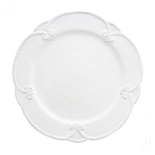 Bella Bianca Rosette Dinner Plate