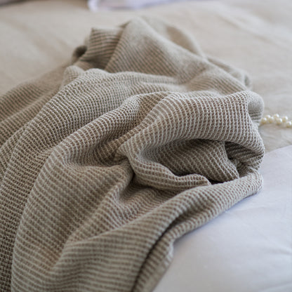 Zen Linen Throw Blanket