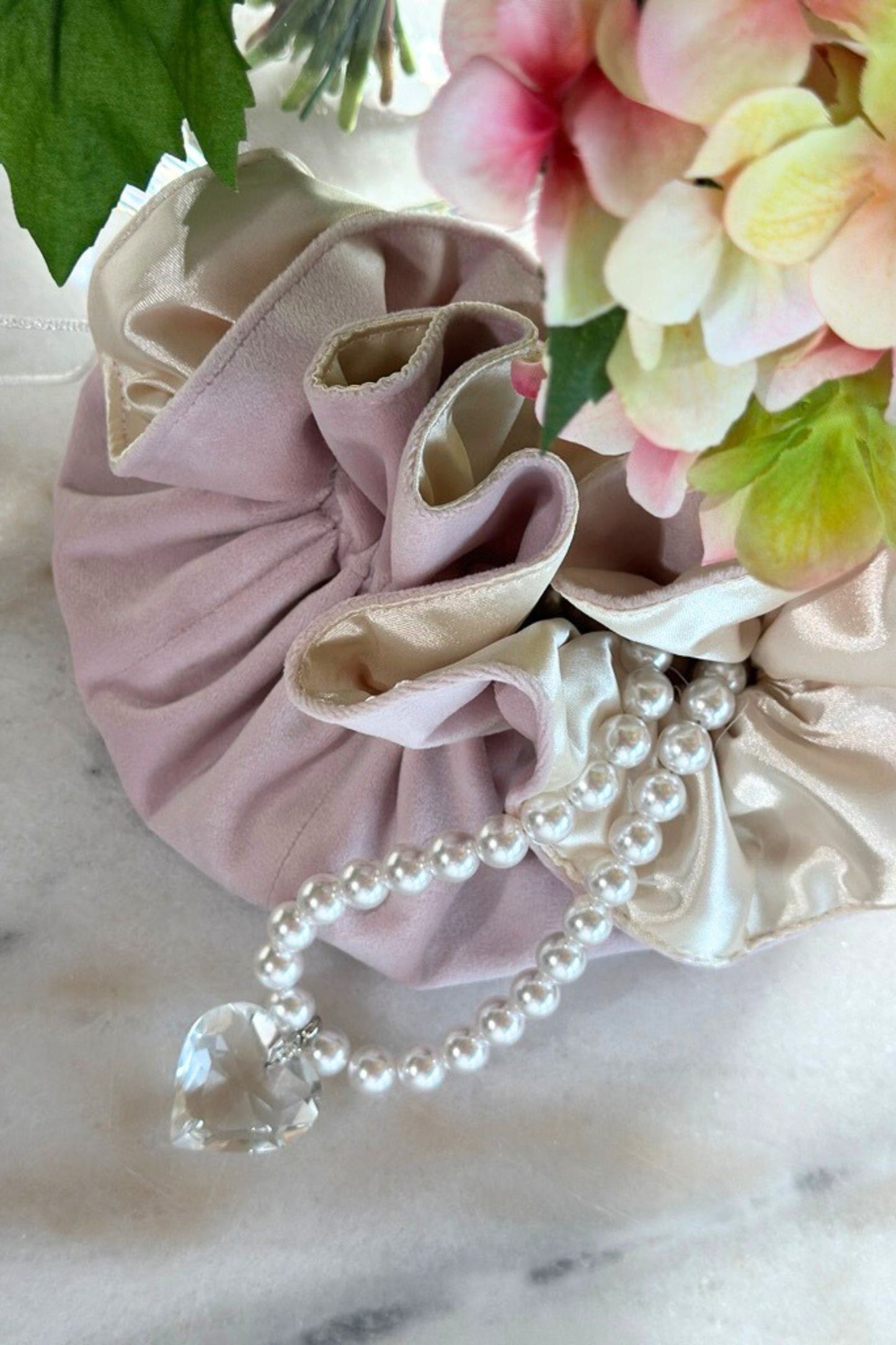 Pearl with Glass Heart Necklace - Website Exclusive