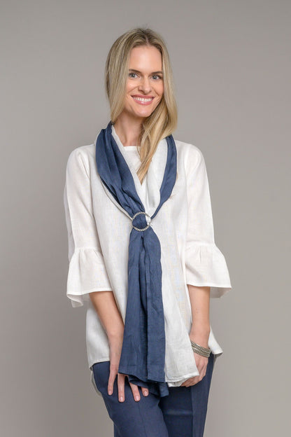 Pewter Beaded Scarf Holder - Website Exclusive - Sale