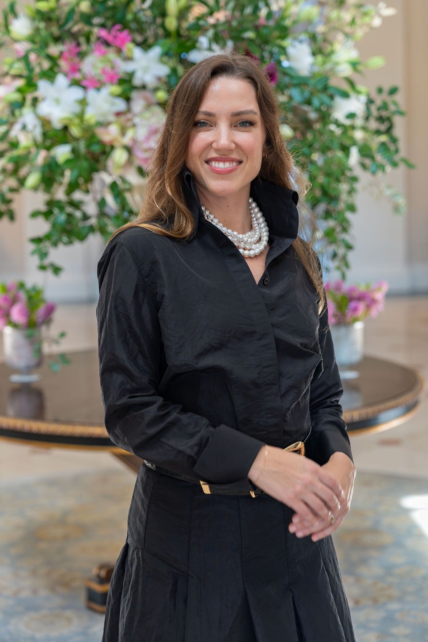 Candace Black Taffeta Blouse - New