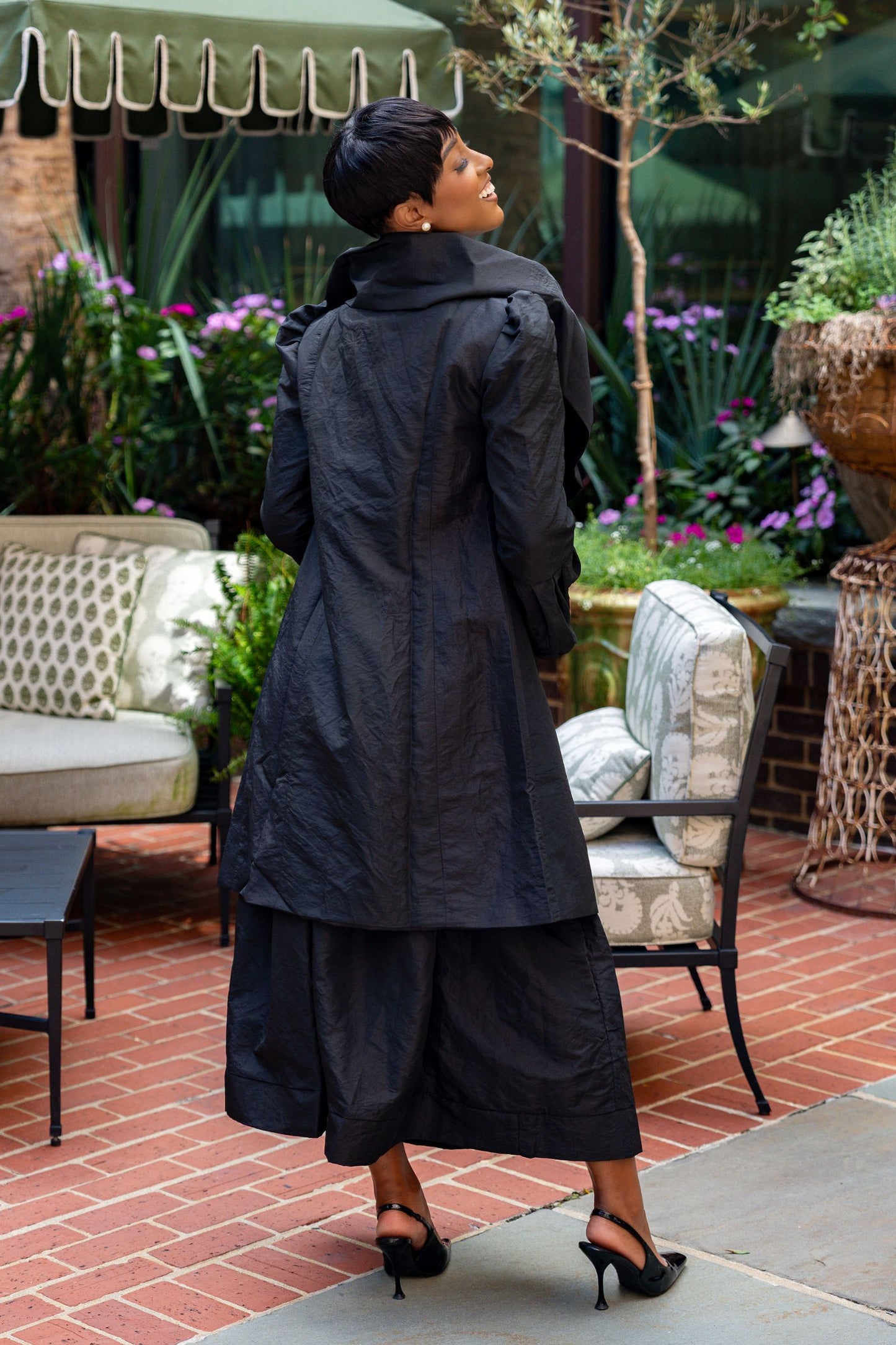 Victoria Taffeta Coat