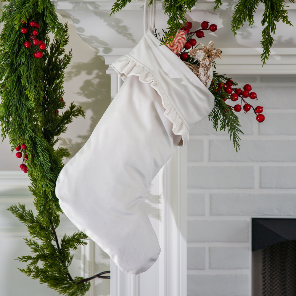 Velvet Stocking with Cuff - Sale