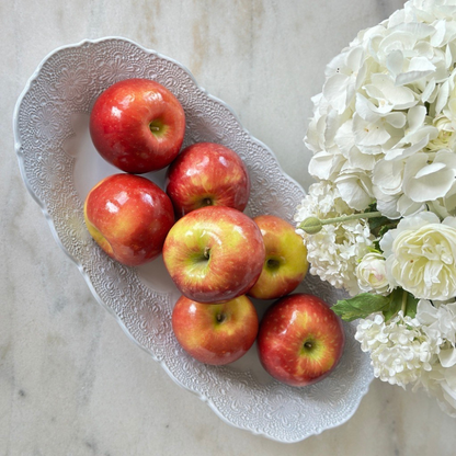 Merletto White Large Oval Bowl