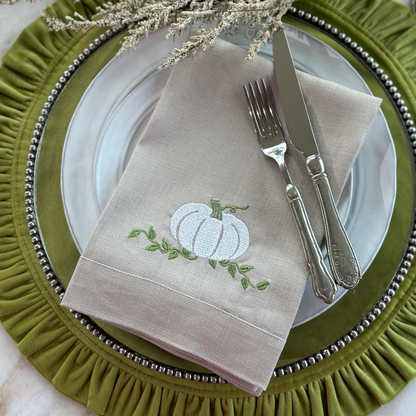 Pumpkin Tri-Fold Napkin