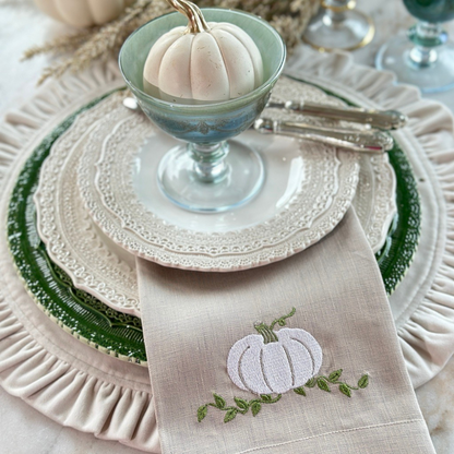 Pumpkin Tri-Fold Napkin