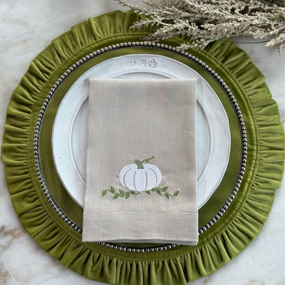 Pumpkin Tri-Fold Napkin