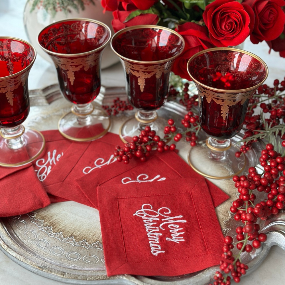 Weihnachtliche Papierservietten Von Frau Claus – 3-lagig & Festlich Bedruckt