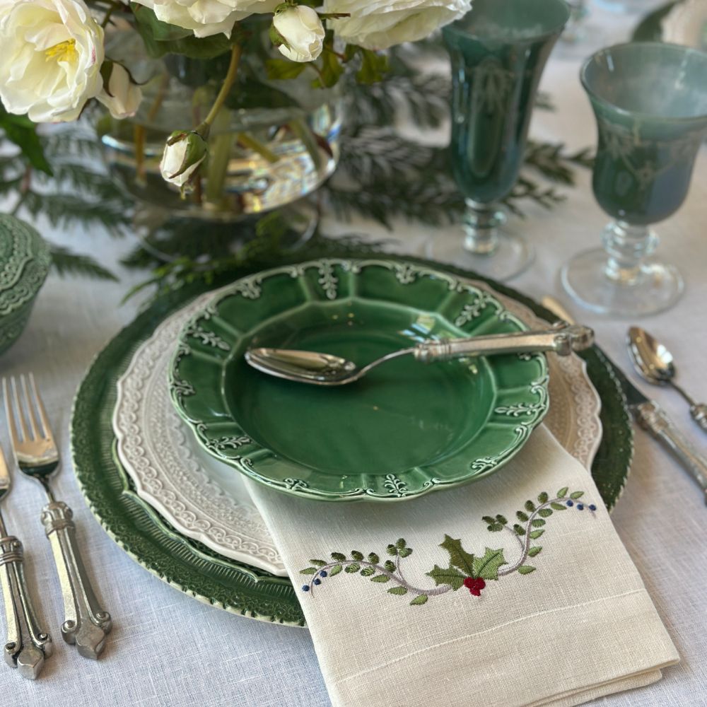 Finezza Cream Dinner Plate – Italian Lace Ceramic | Arte Italica