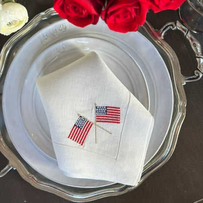 American Flags Large Napkin