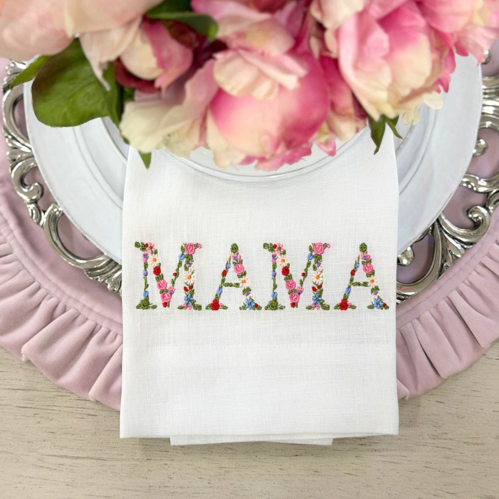 Floral Mama Linen Towel - New