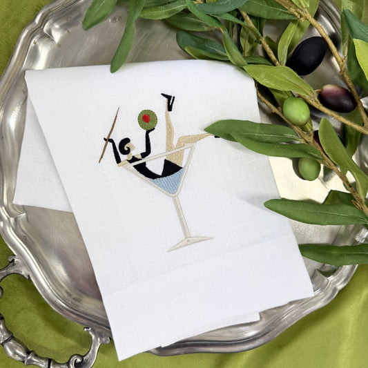 Martini Time Linen Towel - New