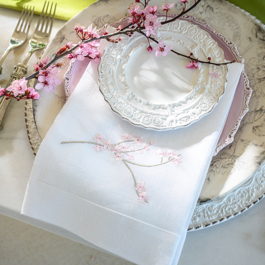 Cherry Blossom Tri-Fold Napkin