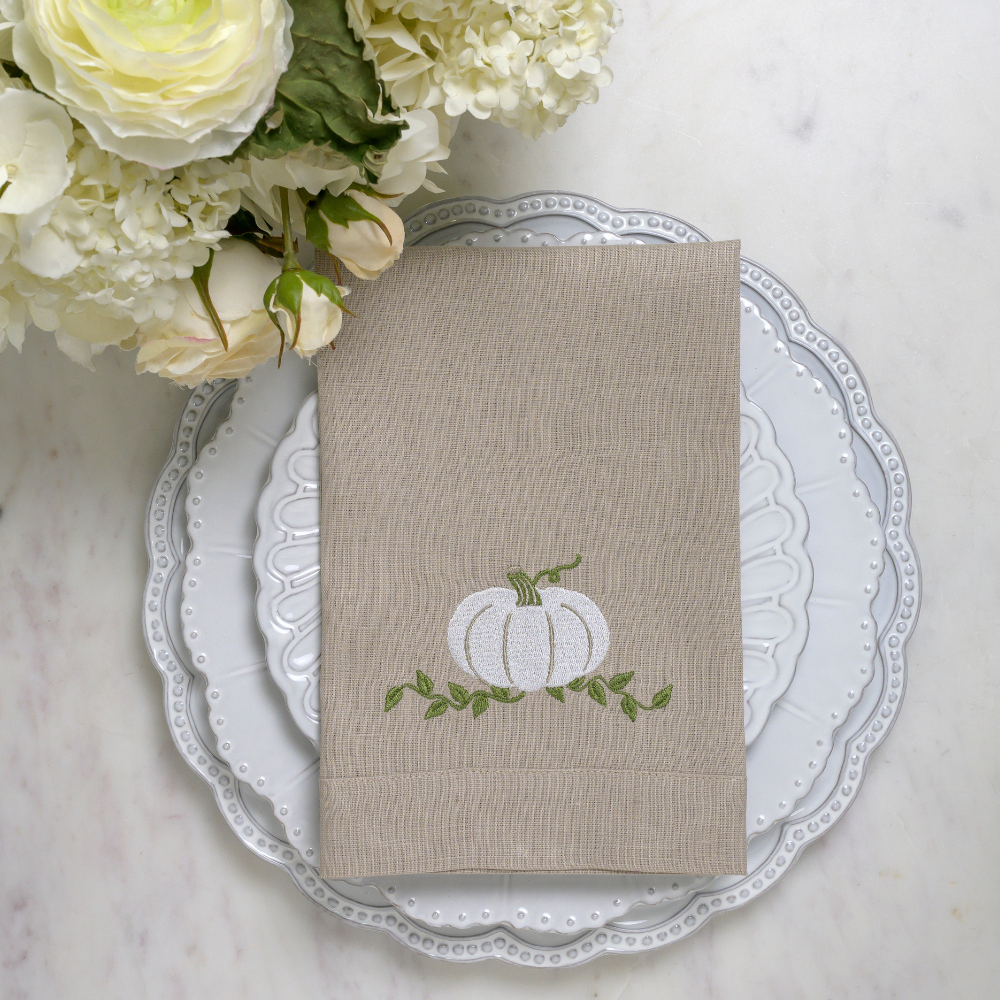 Pumpkin Tri-Fold Napkin