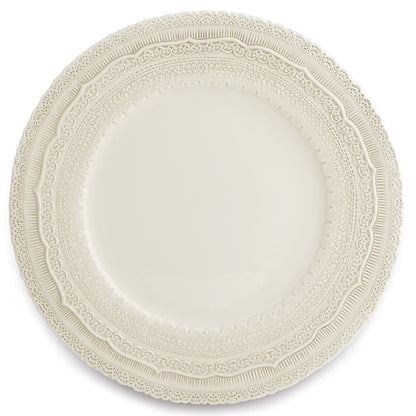 Arte Italica Finezza cream ceramic charger plate – elegant Italian dinnerware for timeless table settings