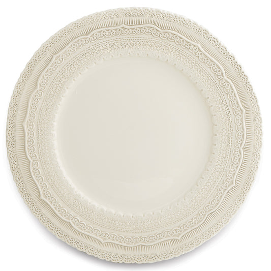 Arte Italica Finezza cream ceramic charger plate – elegant Italian dinnerware for timeless table settings