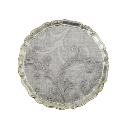 Florentino Damask Wooden Tray/Charger
