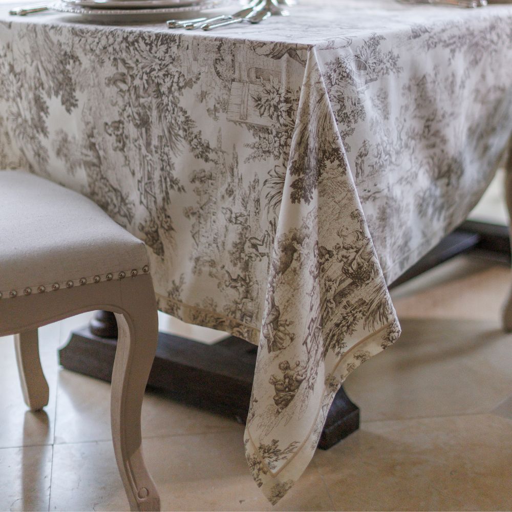 Montefalco Toile Cotton Tablecloth