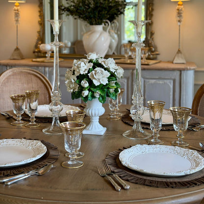 Round Ruffle Velvet Placemat 17" - Limited Edition Colors