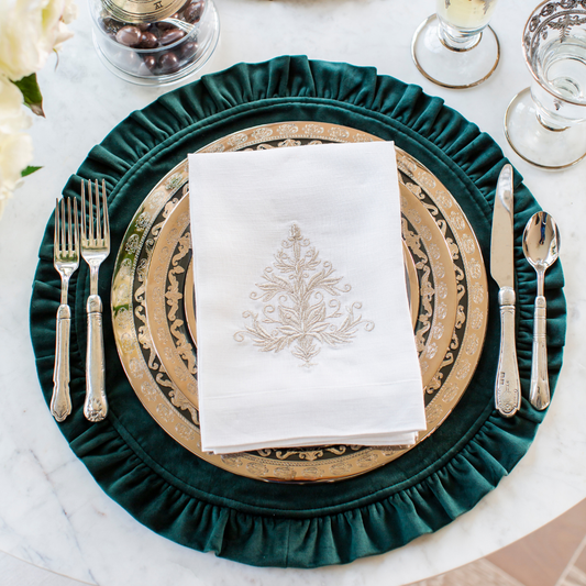 Vetro Christmas Tree Tri-Fold Napkin