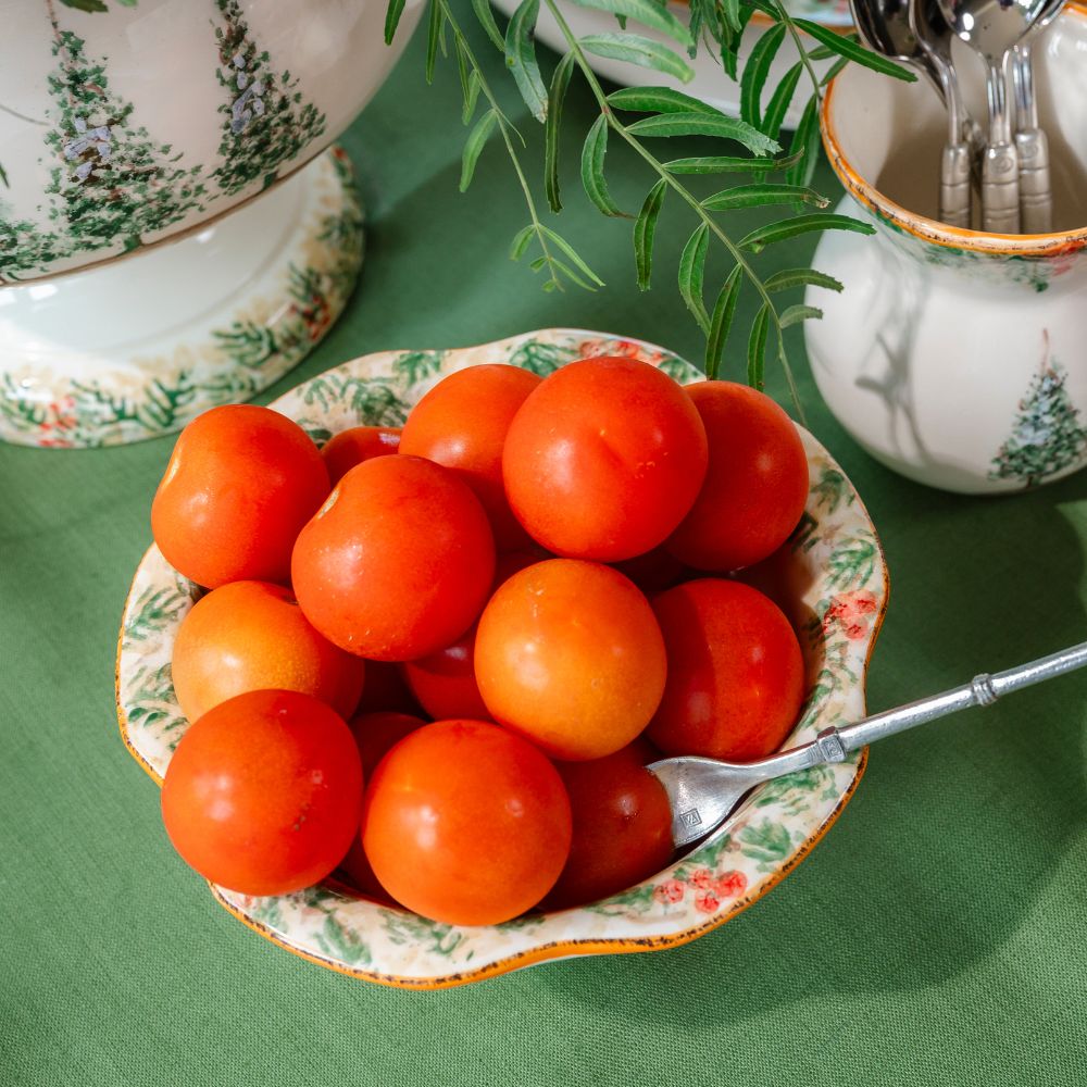 Natale Italian Ceramic Scalloped Bowl
