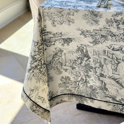 Montefalco Toile Cotton Tablecloth