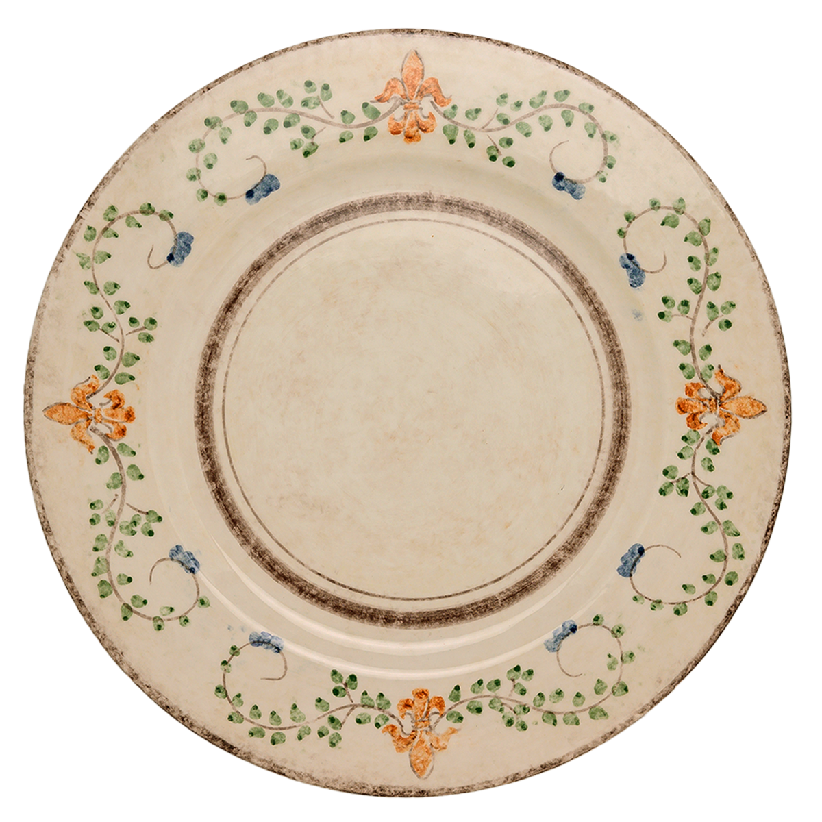 handmade Italian ceramic Medici charger plate Renaissance inspired tableware