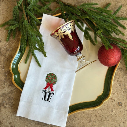 Holiday Topiary Towel