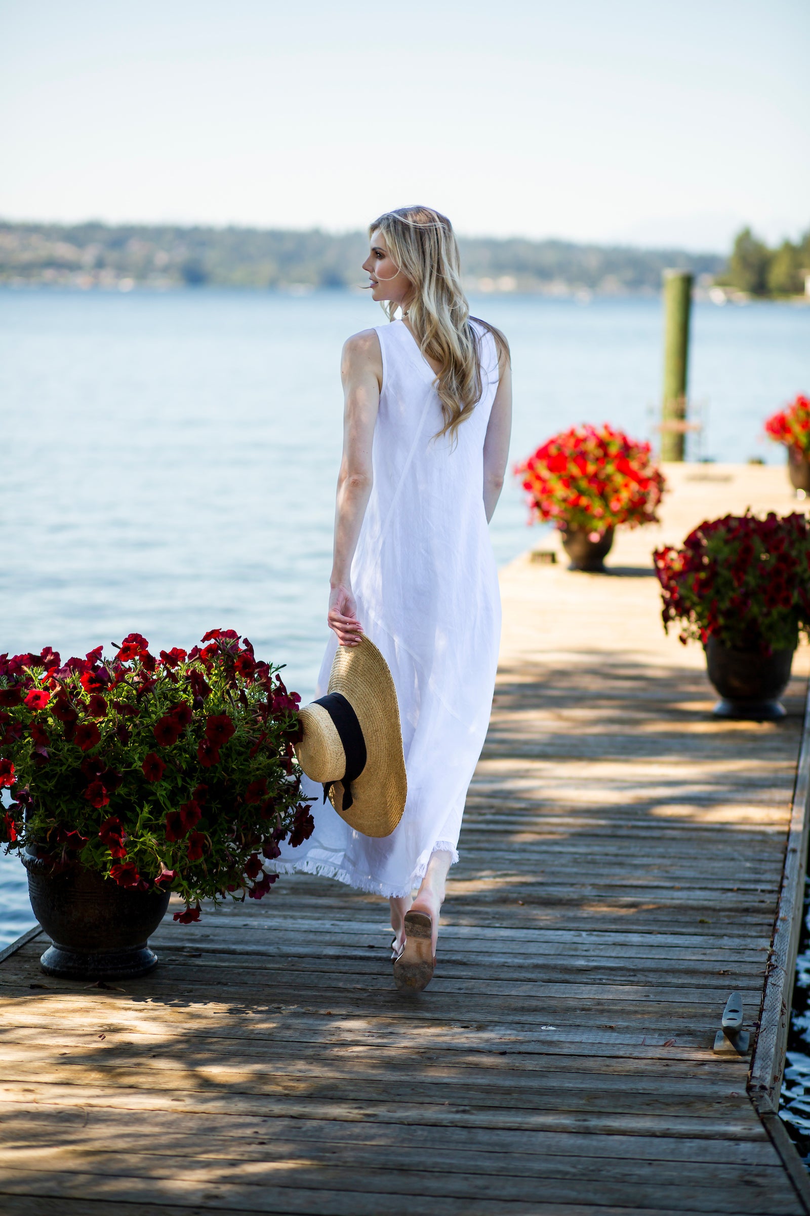 Tawni Linen Dress White / Medium Tawni Linen Dress White / Medium