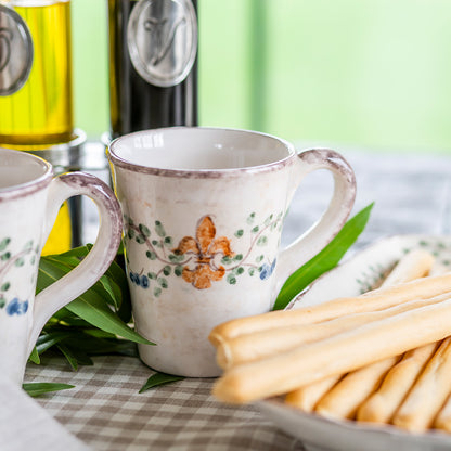 Italian ceramic Medici mug Renaissance inspired
