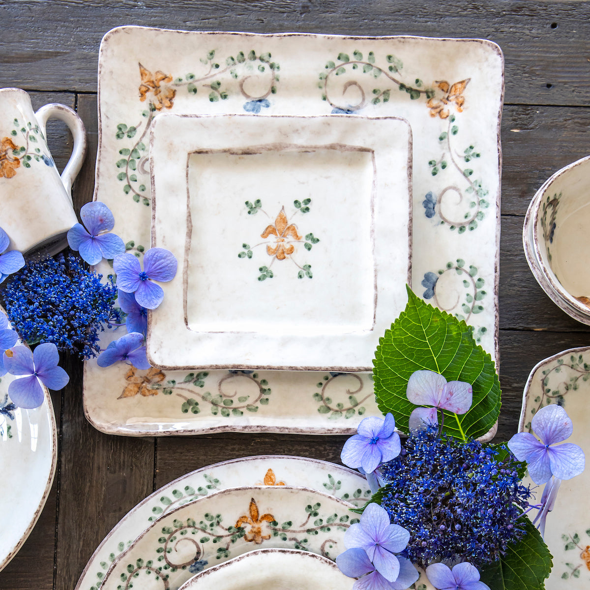 Medici Square Italian Ceramic Salad Dessert Plate